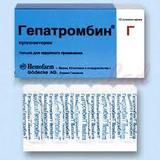 Свечи от геморроя гепатромбин цена украина